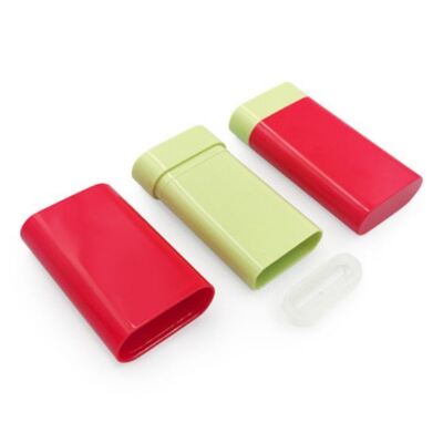 20g Refillable Empty Plastic Deodorant Stick Container 20ml Pull Ring Sealing Silk Screen Printing Flat