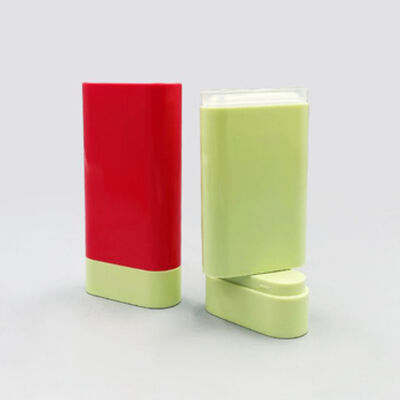 20g Refillable Empty Plastic Deodorant Stick Container 20ml Pull Ring Sealing Silk Screen Printing Flat