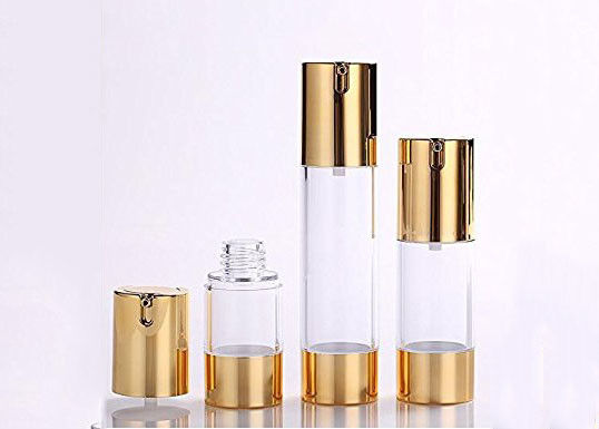 15 ml 30 ml 50 ml Pompa di plastica senza aria Vaso Cosmetico Bottiglia a prova di perdite Controllata Disponibilità Crema Lozione Imballaggio