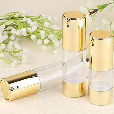 15 ml 30 ml 50 ml Pompa di plastica senza aria Vaso Cosmetico Bottiglia a prova di perdite Controllata Disponibilità Crema Lozione Imballaggio