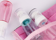 Le bottiglie di plastica cosmetiche rosa blu hanno personalizzato la capacità ed i colori