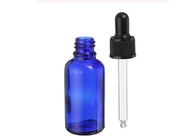 Bottiglie di olio essenziale vuote blu da 30 ml con l'imballaggio conveniente del contagoccia di vetro