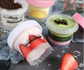Ciotole eliminabili di plastica libere del gelato di BPA con i coperchi bianchi e di rosa