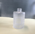 Bottiglia glassata raso 250ml riutilizzabile di vetro della pompa dell'erogatore del metallo