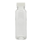 bottiglia di plastica della bevanda dell'ANIMALE DOMESTICO quadrato vuoto 16oz con il cappuccio trasparente
