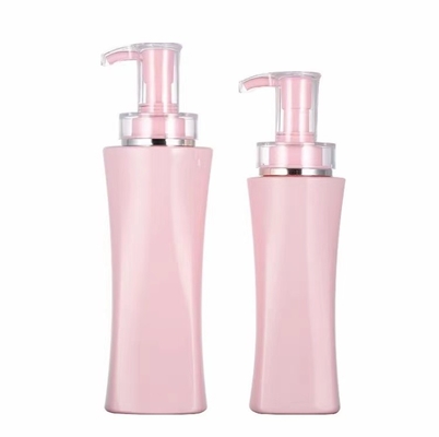 Lo sciampo rosa cosmetico di plastica imbottiglia l'imballaggio della lozione dell'ente quadrato