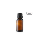 Bottiglia vuota di Amber Cosmetic Essential Oil Glass con il cappuccio evidente del compressore