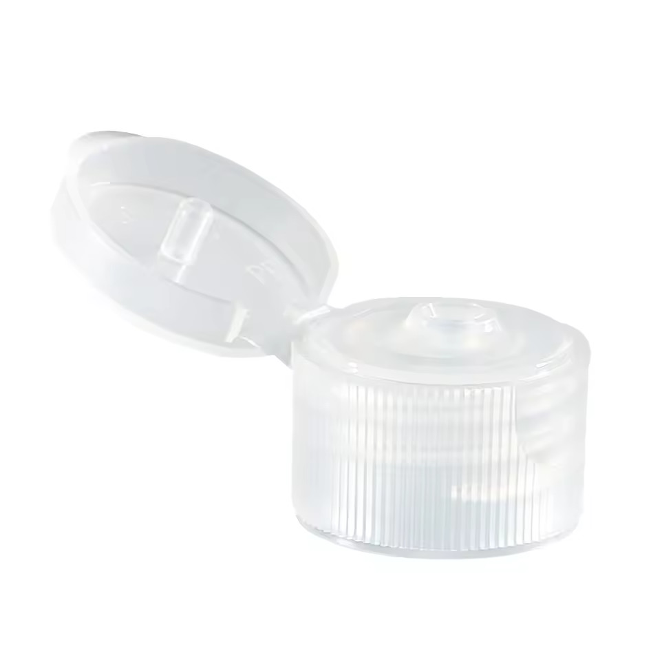 20 mm Flip Top Caps a nervatura nera di plastica a vite per sapone liquido