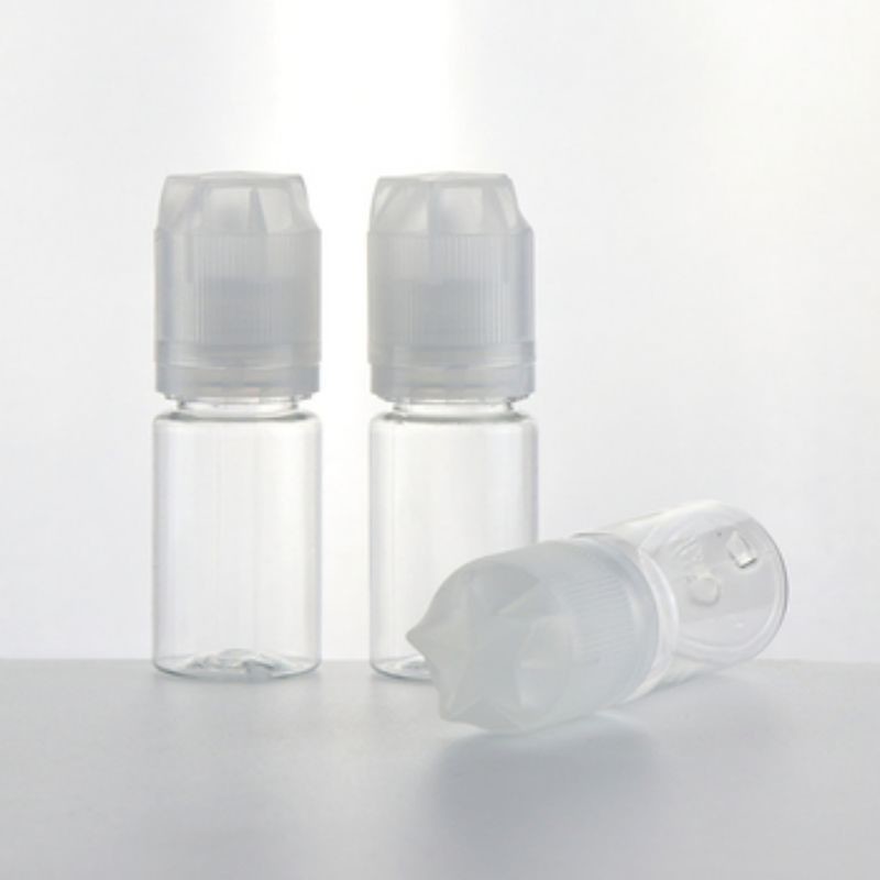Comodo flacone di 30 ml di olio di fumo di plastica con punta sottile lunga e tappo a prova di bambini