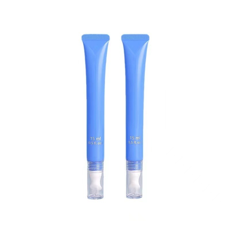 Tubo nero rotondo con tappo a vite per crema per viso e cura della pelle