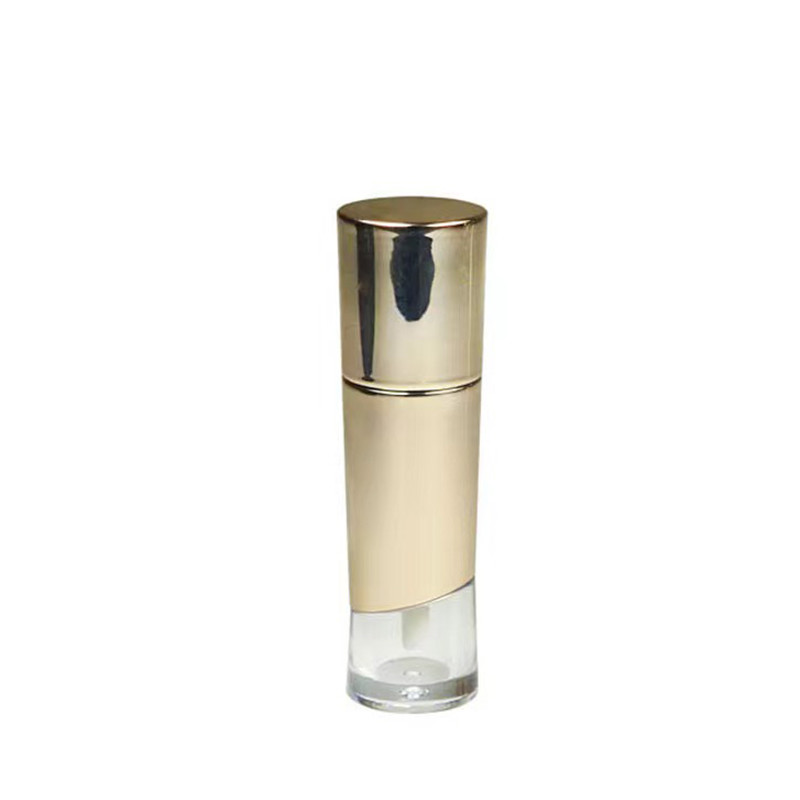 Stampa a schermo Tubo di plastica con testa di pennello per 5 ml di lucido alto lucido rosso lucido per labbra