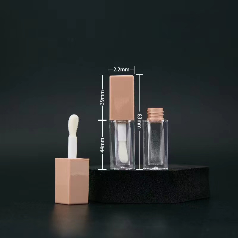 Tubi lucidi per rossetto e mascara Stampa a schermo Stampa a schermo Tubi in PET trasparenti