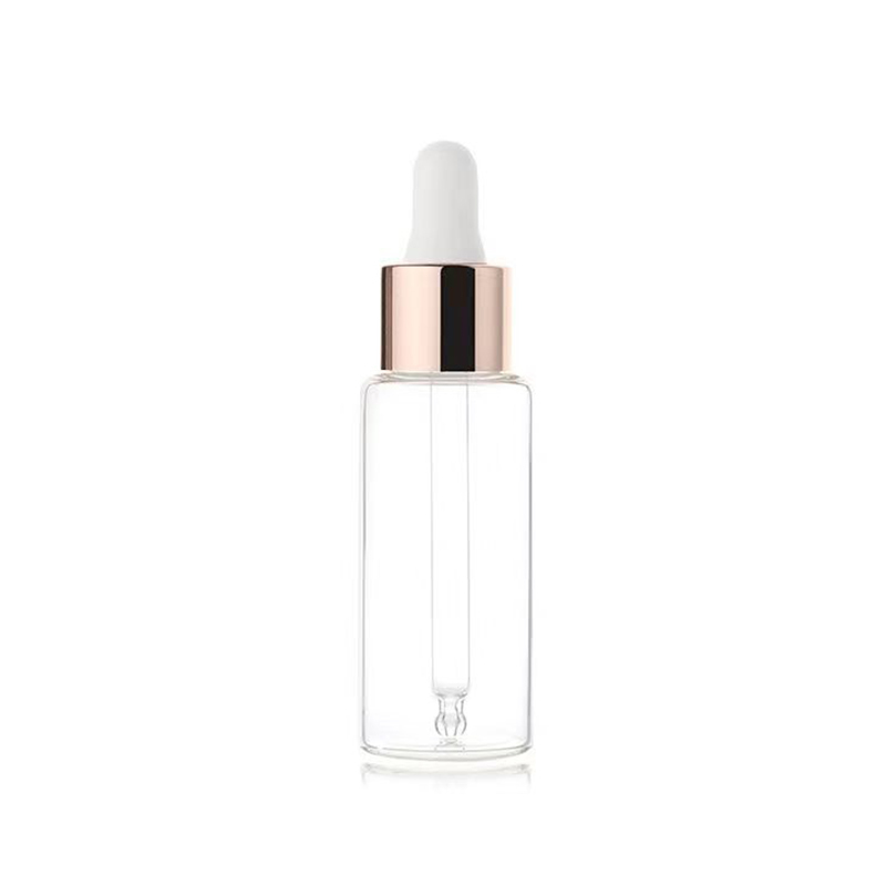 Bottiglia di olio essenziale di vetro trasparente da 5 ml 10 ml 15 ml 20 ml 30 ml 50 ml 100 ml vuota