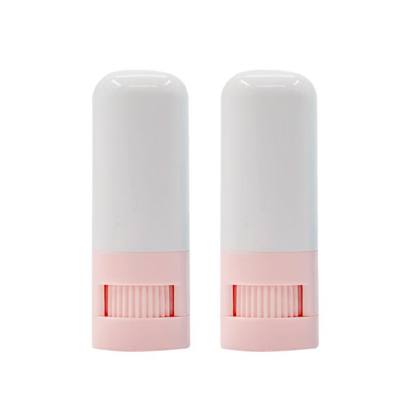 Custom 10g Empty Blush Stick Bottle Deodorant Balm Stick Top Rotation Cosmetic Plastic Packaging Container Riutilizzabile