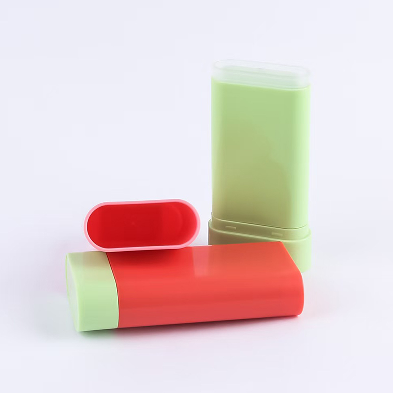 Confezione personalizzata per stick di balsamo deodorante vuoto in plastica da 20G, bottiglia per blush, rotazione inferiore per crema deodorante, stampa UV personalizzata