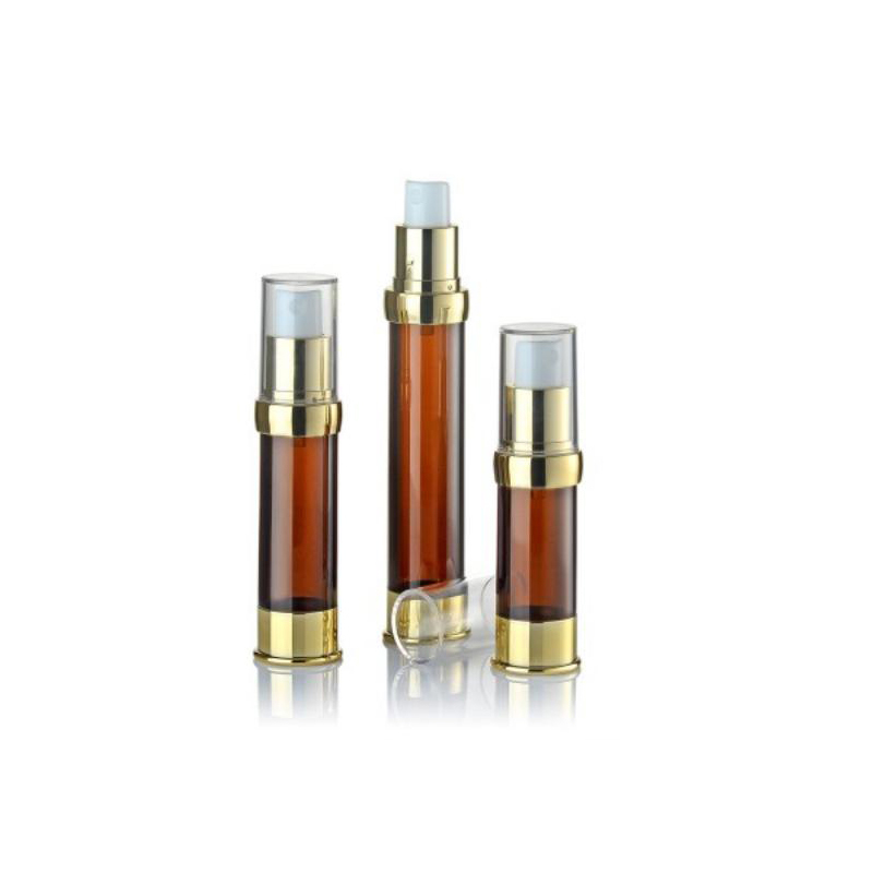 Bottina di pompa senza aria in alluminio di fascia alta con supporto per personalizzazione da 15 ml a 30 ml a 50 ml