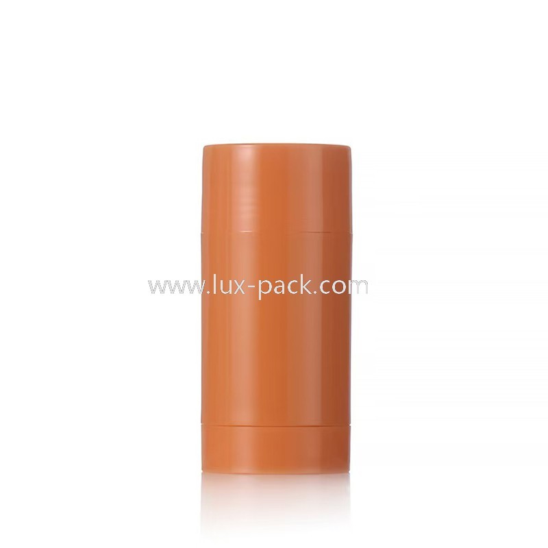Stick di balsamo deodorante in plastica a forma di cilindro colorato da 15g 30g 50g 75g 100g, personalizzabile
