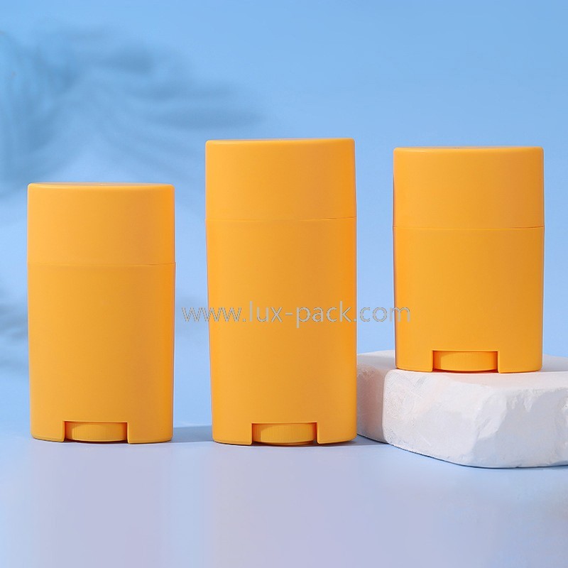 Deodorante Balsamo Stick Top Rotation Contenitore di imballaggio in plastica cosmetica riutilizzabile