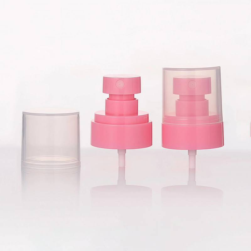 Spruzzatore a pompa in plastica a mezza copertura da 24 mm, nebulizzazione bianca con cappuccio trasparente, cappuccio grande per applicazione di liquidi