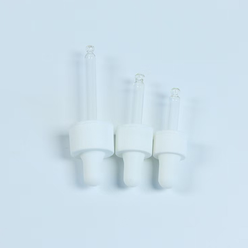 Applicazione per la cura della pelle Capo per gocciolante per olio essenziale di silicone con tubo di vetro 18 mm 20 mm