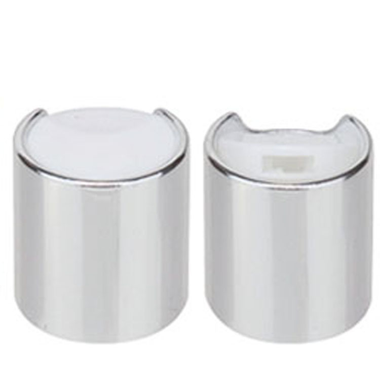 24/410 PP Round Press Metal Cap Gold/Silver Plastic Disc Top Lid UV Stampato 24mm Screw Cap per diverse bottiglie per la cura personale