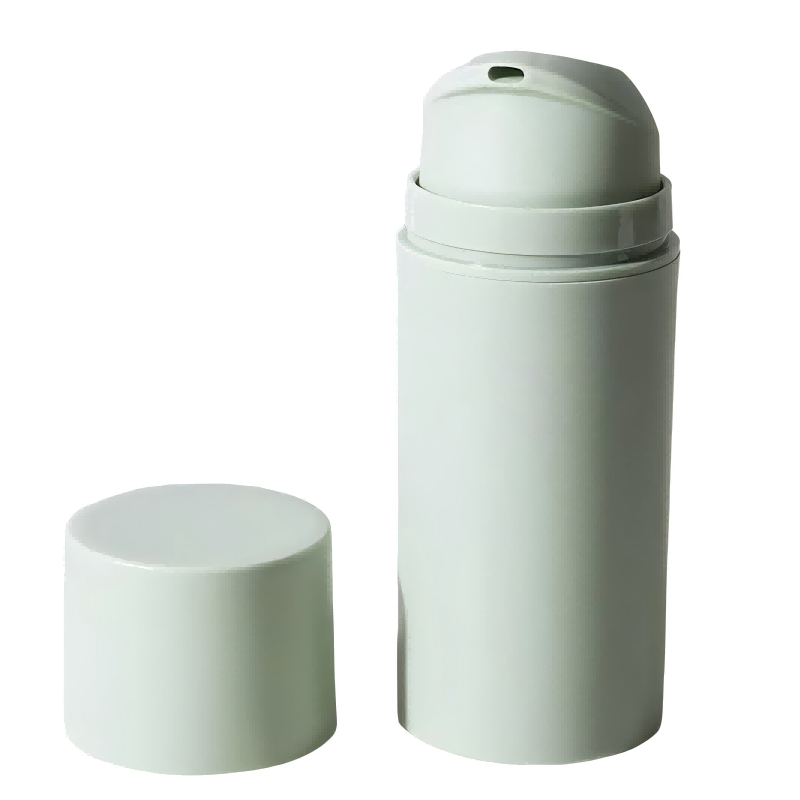 Materiale PP 30ml 50ml 100ml Crimp Pump Design Bottiglie senza aria utilizzate per il pacchetto per la cura della pelle