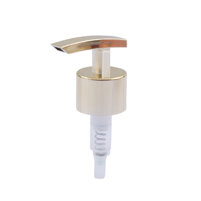 Silver and Golden Cosmetic 24/410 28/410 Lotion Pump Spill-Proof Shampoo Dispenser Pump With Safety Lock for Cosmetic Bottles