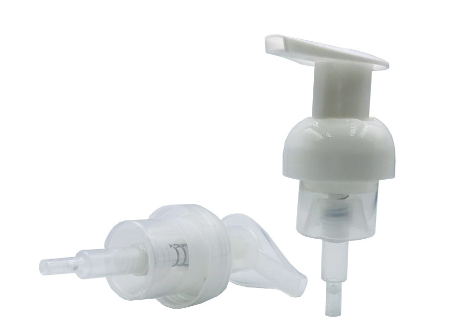 Pompa schiuma per pulizia viso 30mm 40mm, dispenser in plastica PP con molla interna