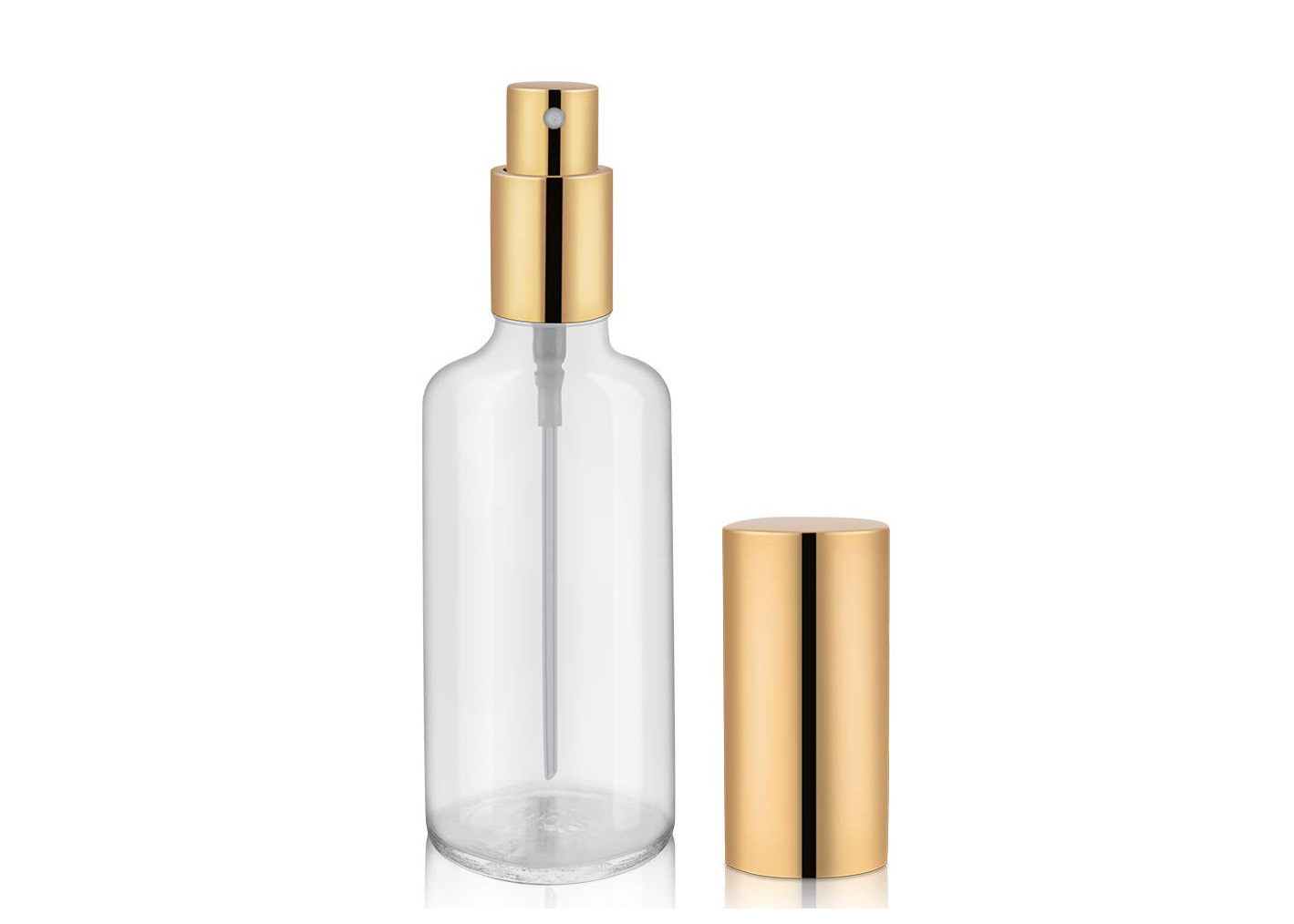Bottiglia riutilizzabile dello spruzzo della foschia di profumo dello spruzzo del vetro trasparente fine della bottiglia