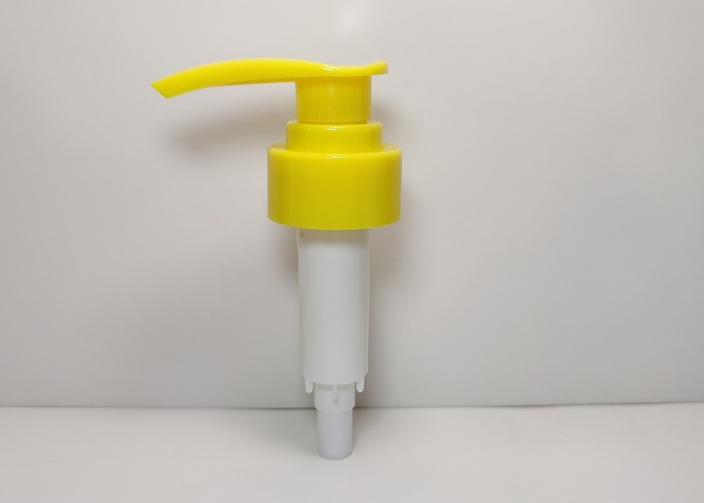 Pompia di lozione in plastica resistente con serratura a vite per lozione cosmetica