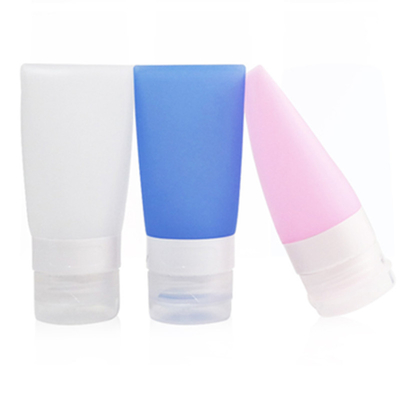 Tubo di spremitura in plastica bianca con tappo a piegatura per la pulizia contenuto della maschera Crema Lozione imballaggio Tipo cosmetico
