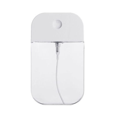 30 ml 50 ml Portatile Riempievole PETG Plastica Cosmetica Spray Perfume Forma Carta Bottiglia Cornice di Gomma Viaggi Facile da usare