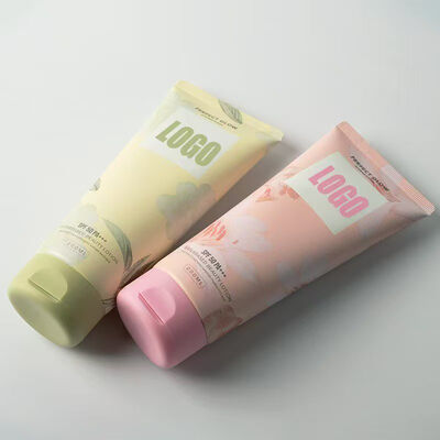 Tubo in crema di plastica dal design flip top da 50 mm di diametro utilizzato per il pacchetto cosmetico per la cura della pelle
