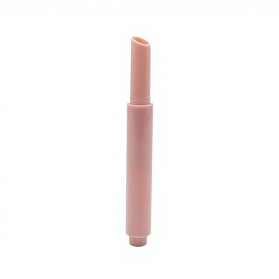Topo obliquo Spingere tubo di rossetto 2.4g di plastica lucida vuoto angolato contenitore balsamo per labbra cosmetici imballaggio della labbra